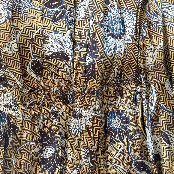 Ulla Johnson Tahlia Dress Size 12 Yellow Print - Picture 2 of 9